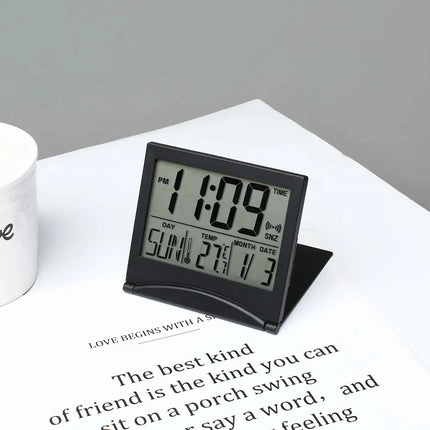 Despertador de viaje plegable compacto