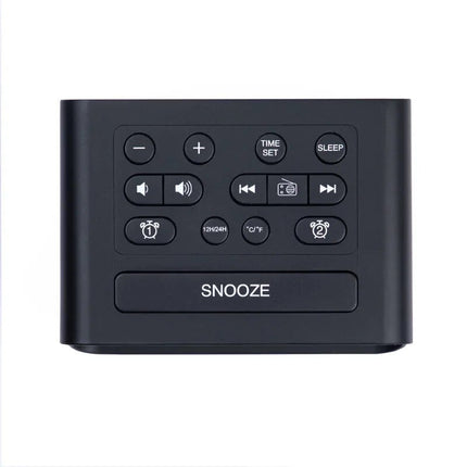 Radio despertador digital con doble alarma