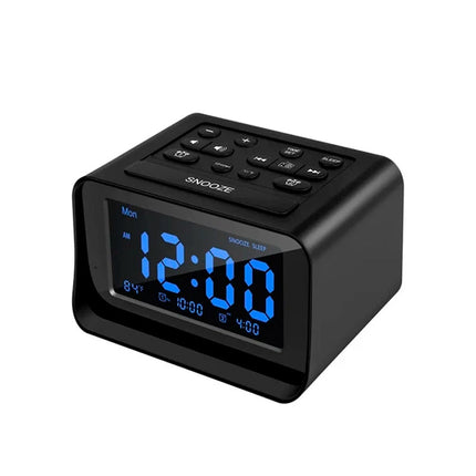 Radio despertador digital con doble alarma