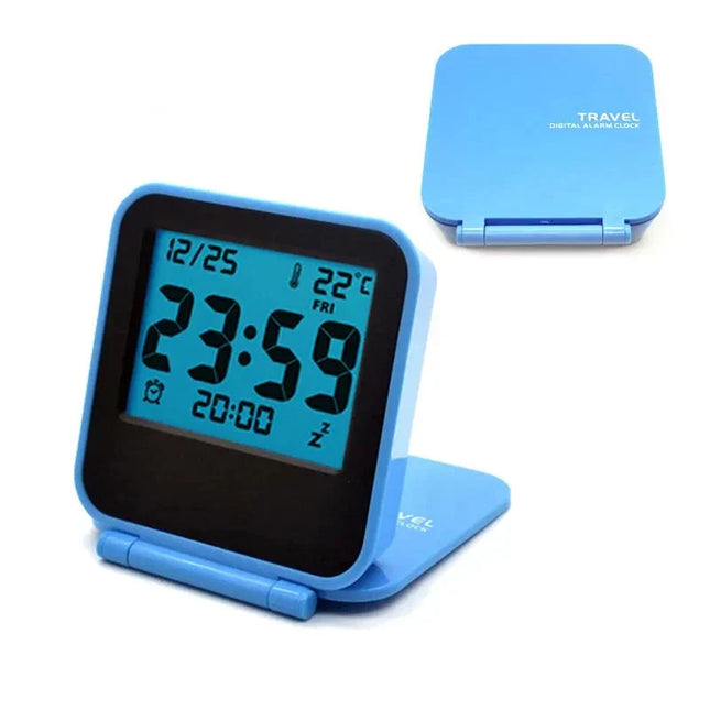 Despertador digital de viaje plegable