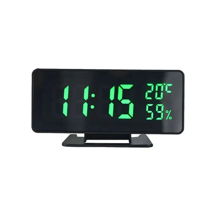 Reloj despertador digital efecto espejo