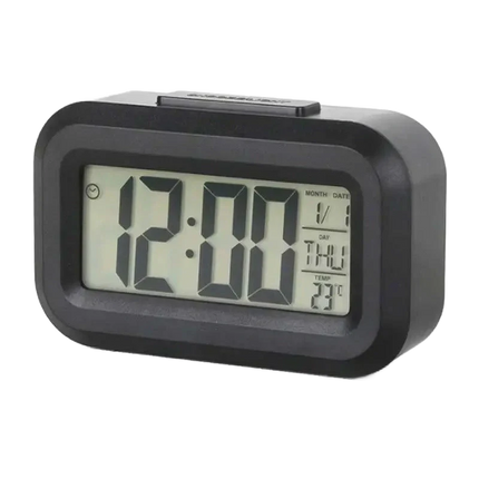 Mini despertador digital con luz nocturna