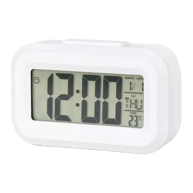 Mini despertador digital con luz nocturna