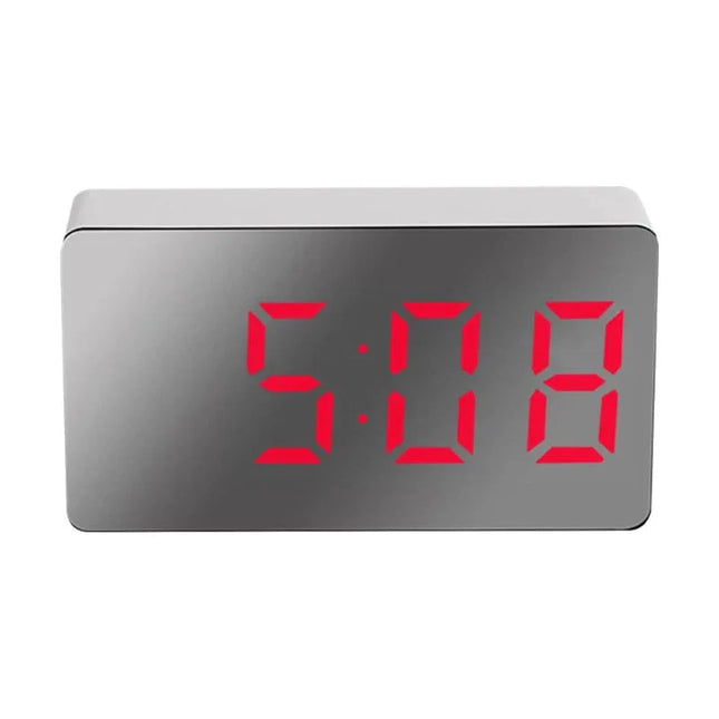 Reloj despertador digital con espejo