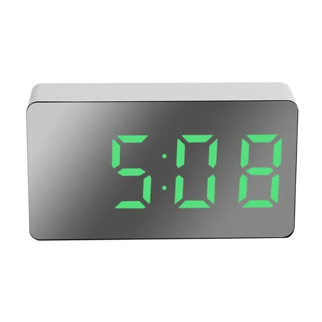 Reloj despertador digital con espejo