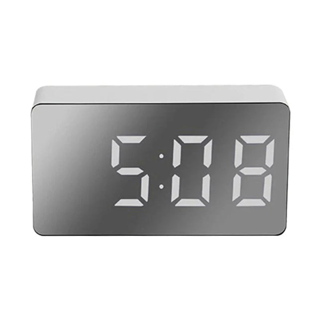 Reloj despertador digital con espejo