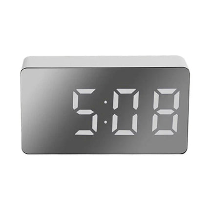 Reloj despertador digital con espejo