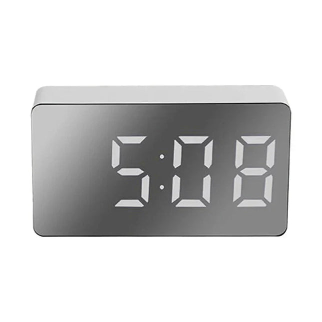 Reloj despertador digital con espejo