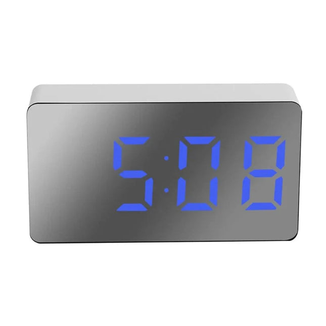 Reloj despertador digital con espejo