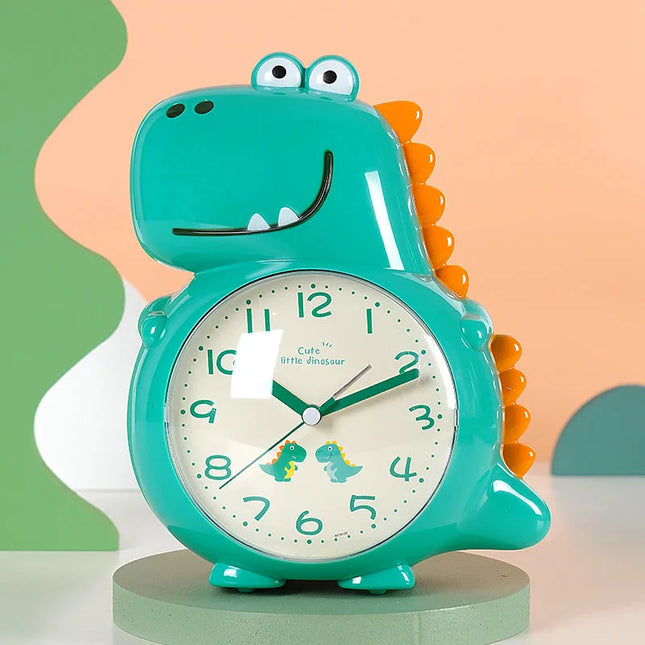 Despertador infantil analógico de dinosaurio