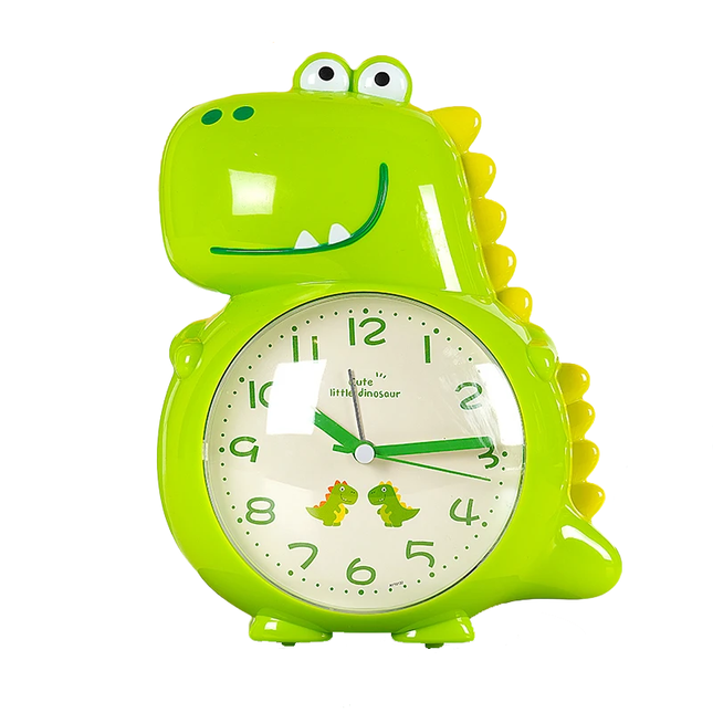 Despertador infantil analógico de dinosaurio