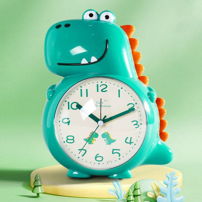 Despertador infantil analógico de dinosaurio