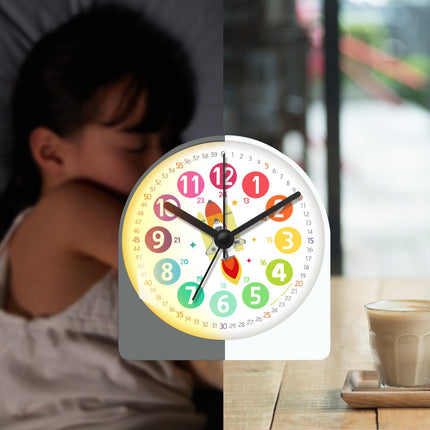 Despertador educativo para niño diseño cohete