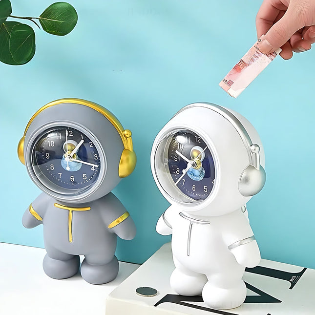 Despertador infantil analógico de astronauta