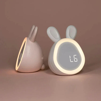 Despertador infantil conejito con luz LED
