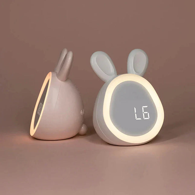 Despertador infantil conejito con luz LED