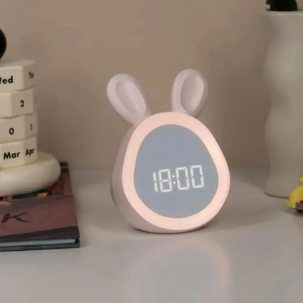 Despertador infantil conejito con luz LED
