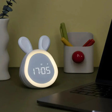 Despertador infantil conejito con luz LED