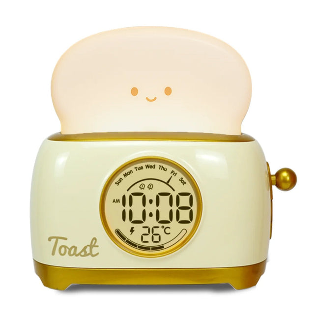 Despertador infantil luminoso diseño tostada