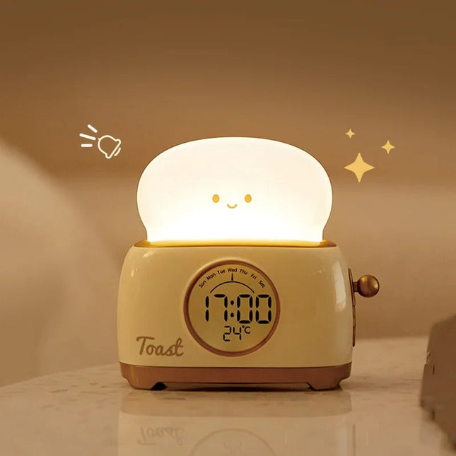 Despertador infantil luminoso diseño tostada