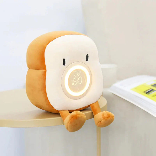 Despertador de peluche con luz nocturna