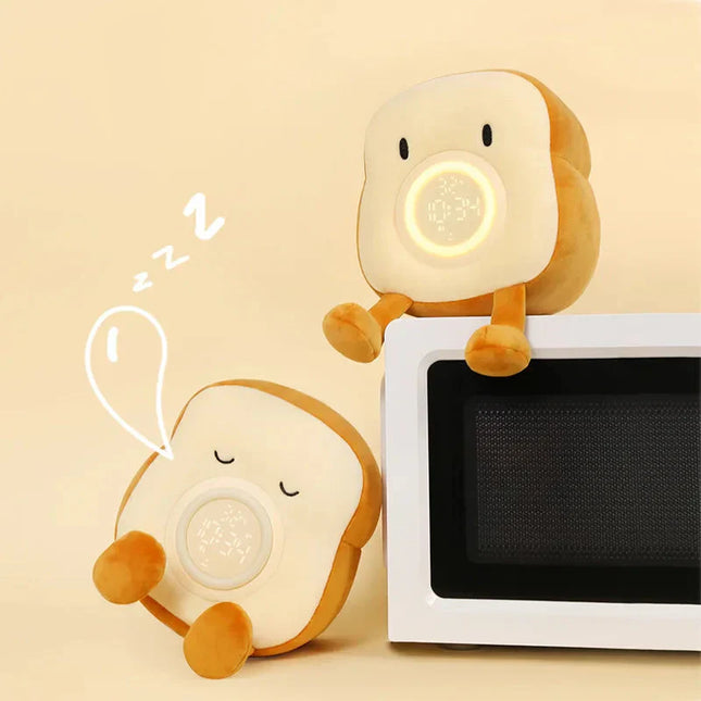 Despertador de peluche con luz nocturna