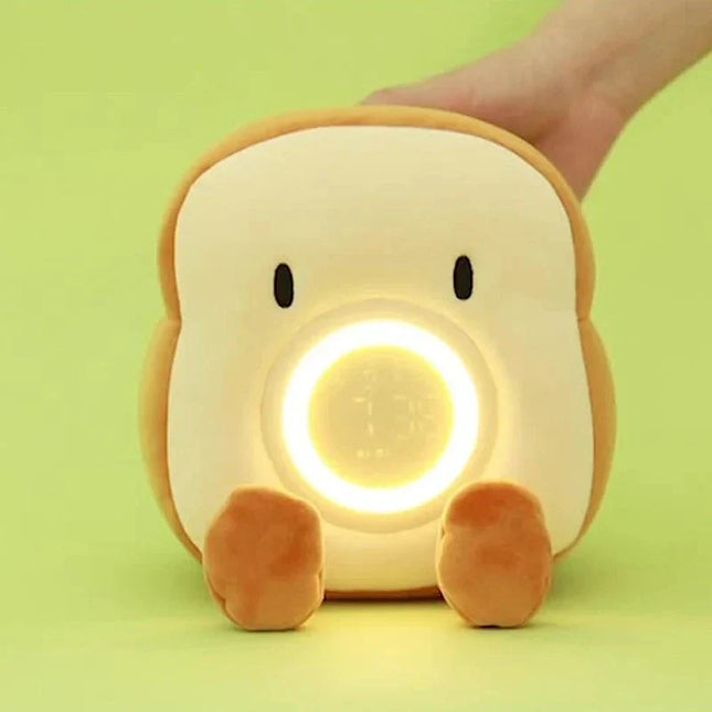 Despertador de peluche con luz nocturna