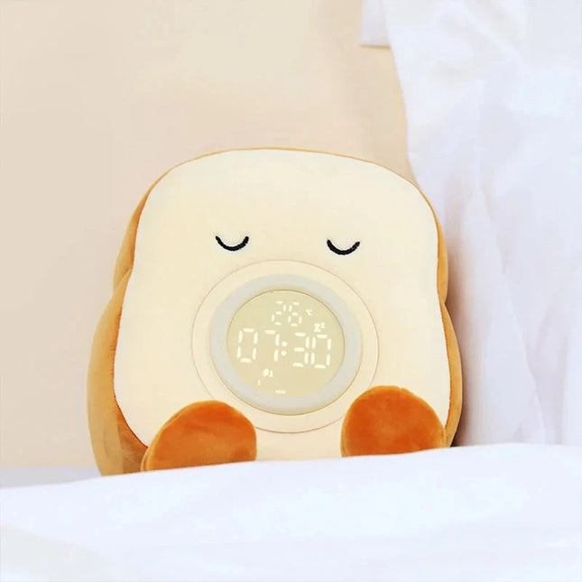 Despertador de peluche con luz nocturna
