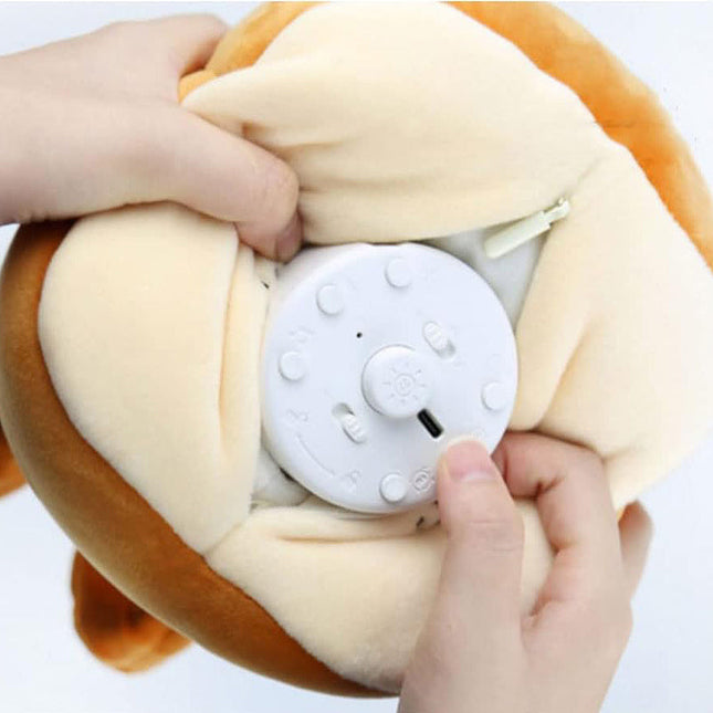 Despertador de peluche con luz nocturna