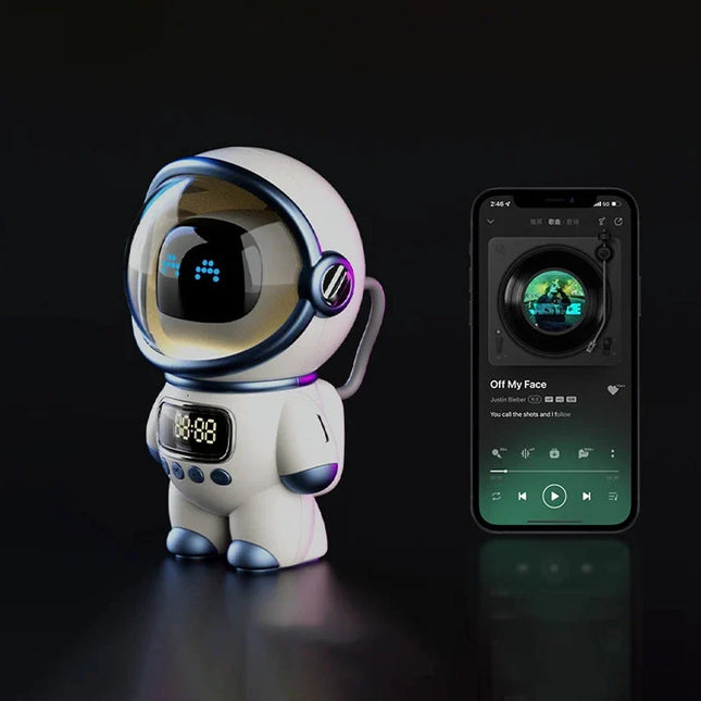 Despertador astronauta con altavoz Bluetooth