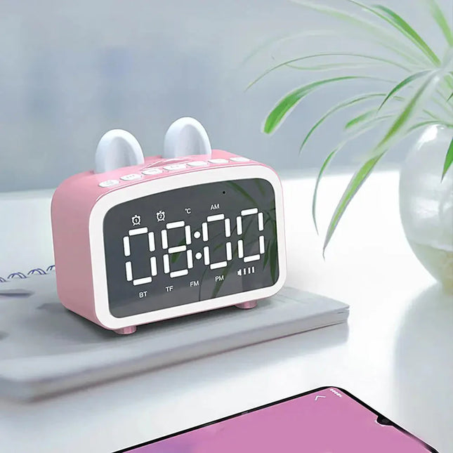 Despertador digital inteligente diseño conejito