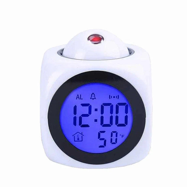 Despertador proyector de hora para techo