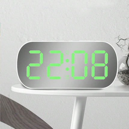 Despertador luminoso con pantalla de espejo