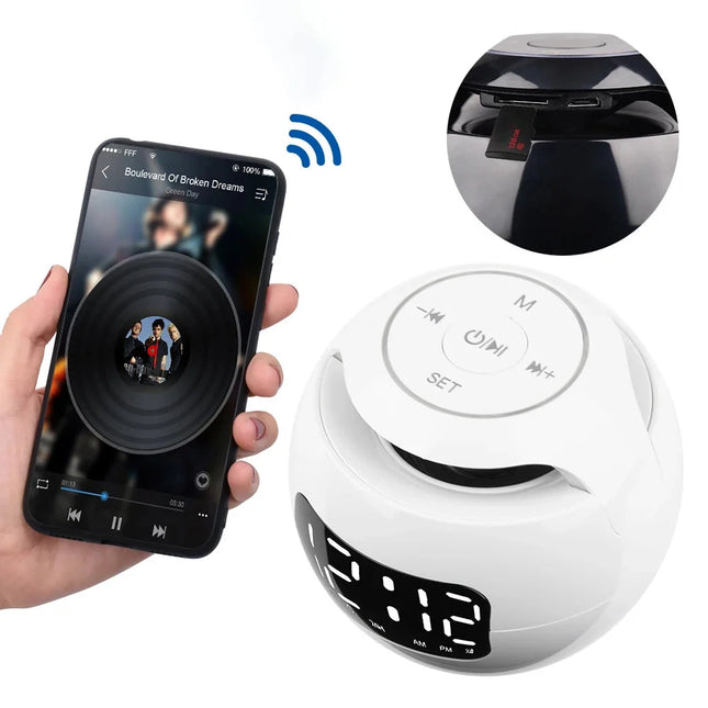 Despertador de luminoterapia con alarma dual