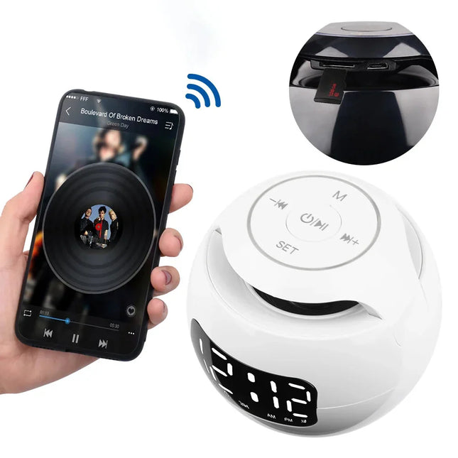 Despertador de luminoterapia con alarma dual