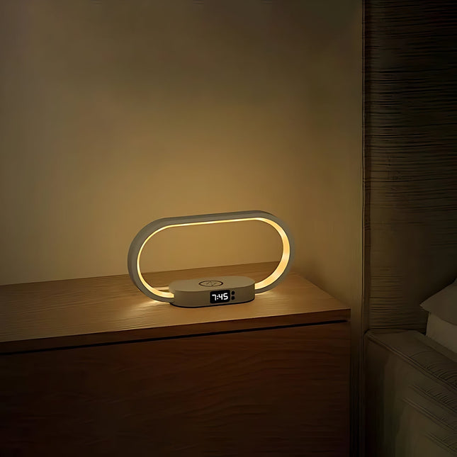 Lámpara de mesita con despertador luminoterapia