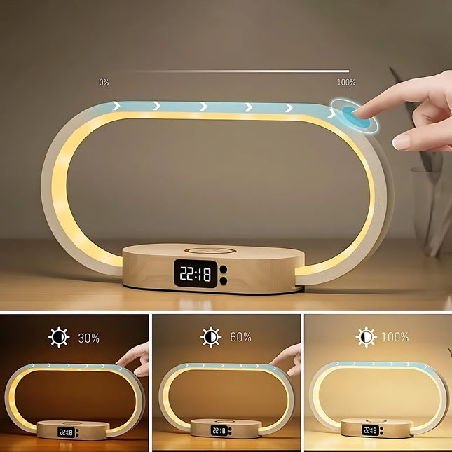 Lámpara de mesita con despertador luminoterapia