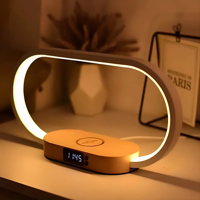 Lámpara de mesita con despertador luminoterapia