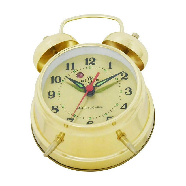 Reloj despertador de cuerda con campanas