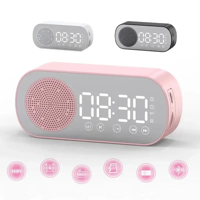 Despertador digital con radio y altavoz