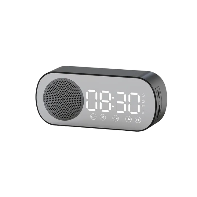 Despertador digital con radio y altavoz