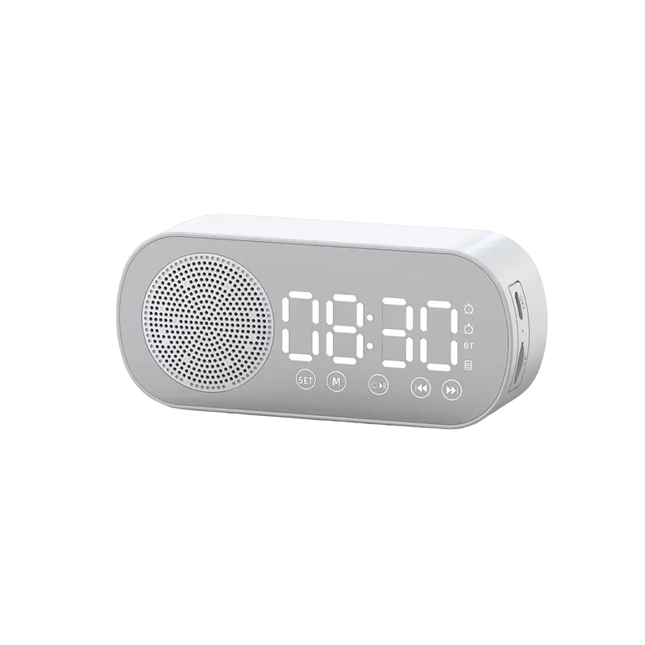 Despertador digital con radio y altavoz