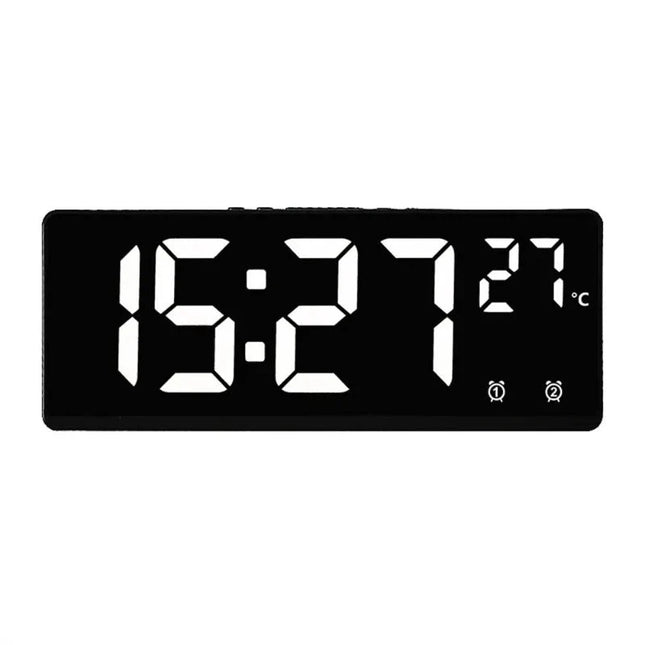 Reloj despertador numérico con LED verde