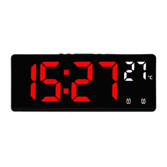 Reloj despertador numérico con LED verde