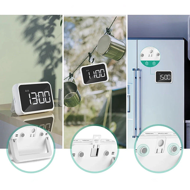 Pequeño despertador digital de viaje