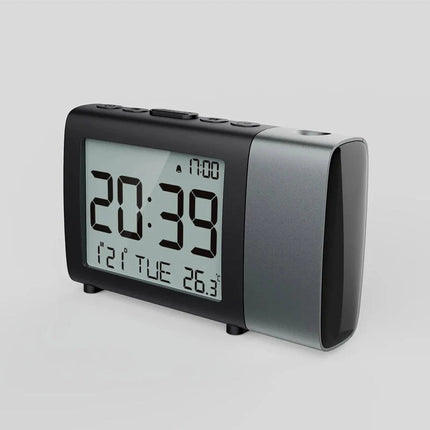 Despertador con proyector de hora a pilas