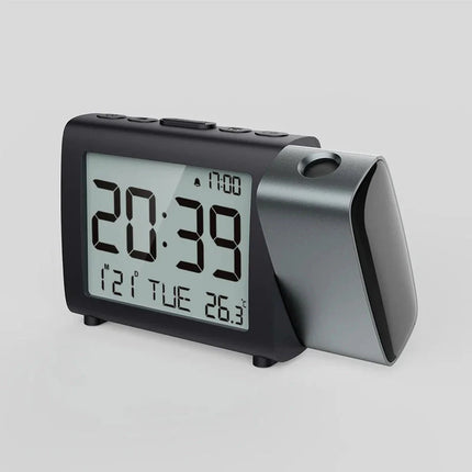 Despertador con proyector de hora a pilas