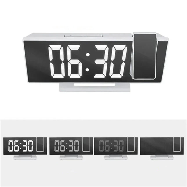 Despertador con proyector digital color blanco