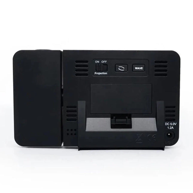 Despertador digital con proyección de hora