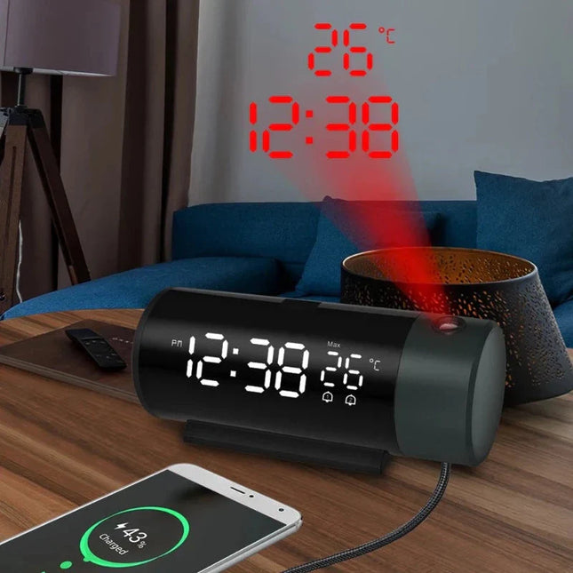 Despertador con proyector de hora para techo